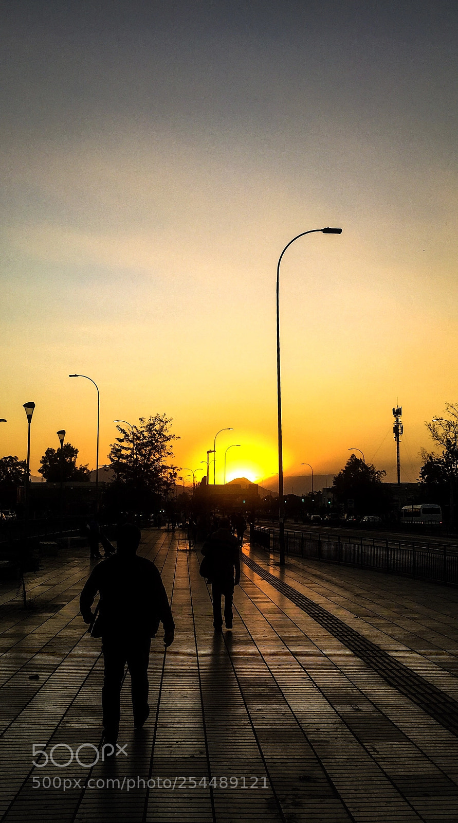 Apple iPhone 6 sample photo. Stgo sunset photography
