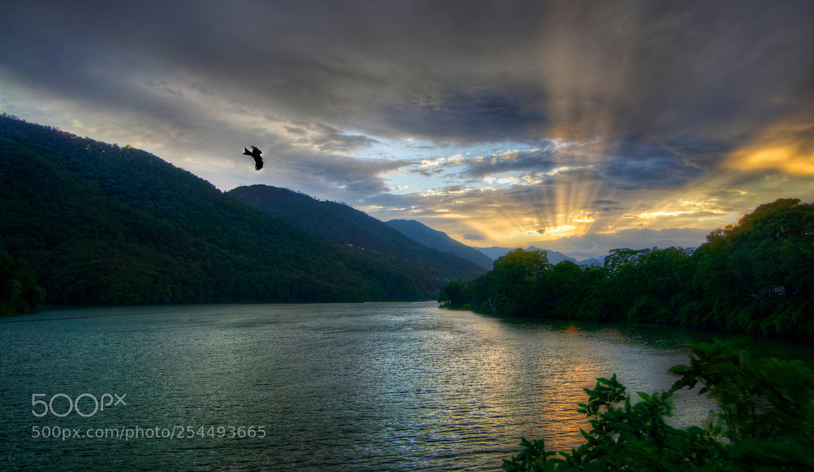 Sony Alpha NEX-7 sample photo. Pokhara sunset photography
