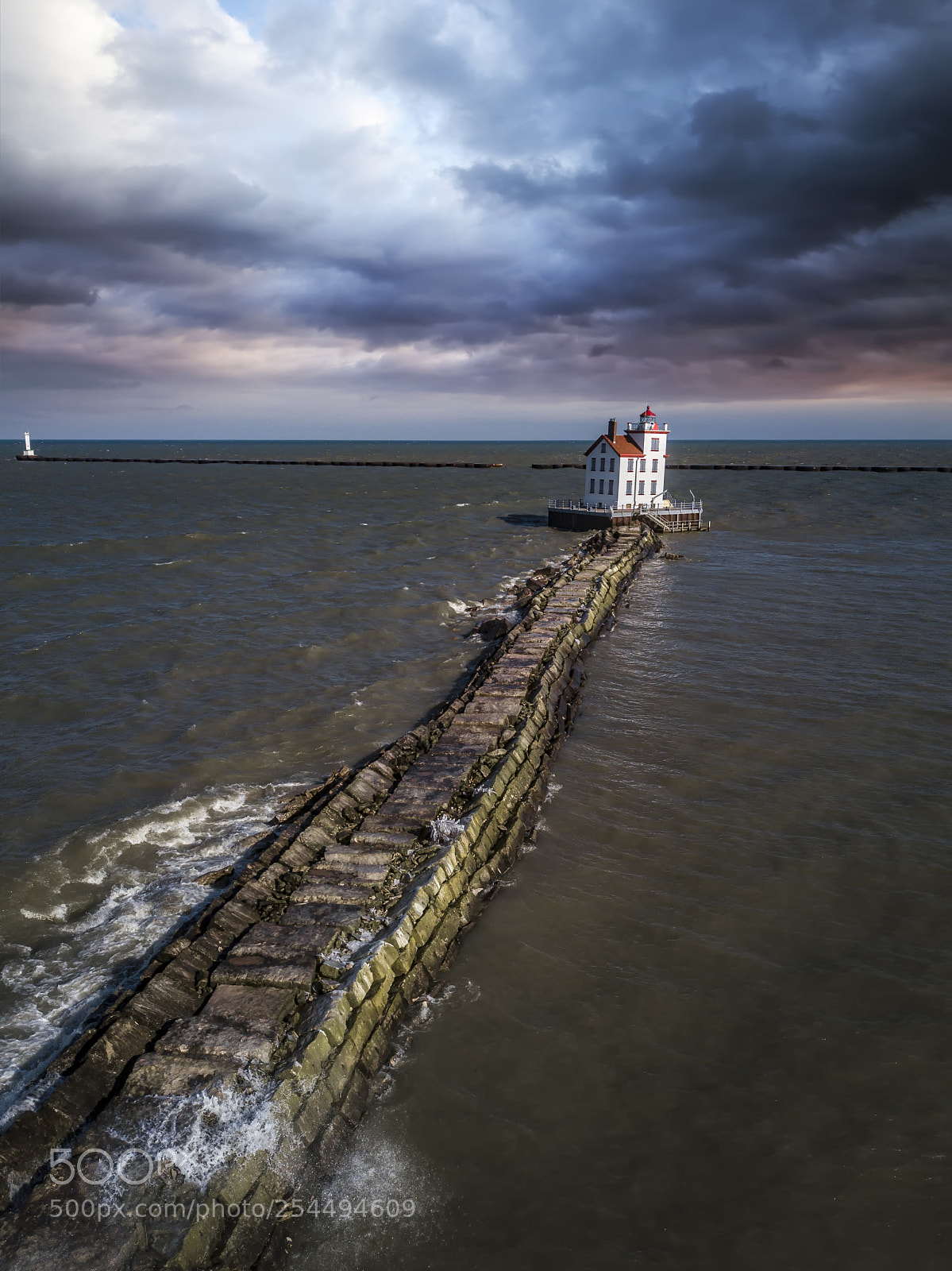 DJI FC220 sample photo. Rocky path to light photography