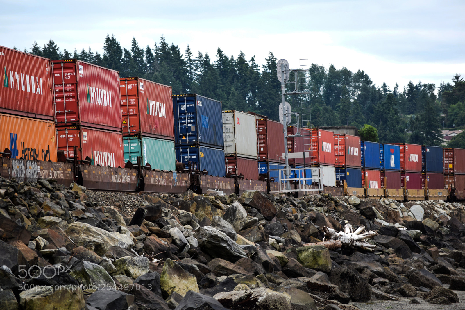 Nikon D3300 sample photo. Cargo train cars photography