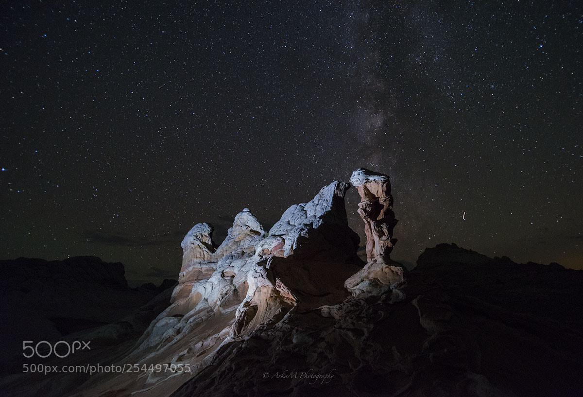 Nikon D810 sample photo. Starry night in white photography