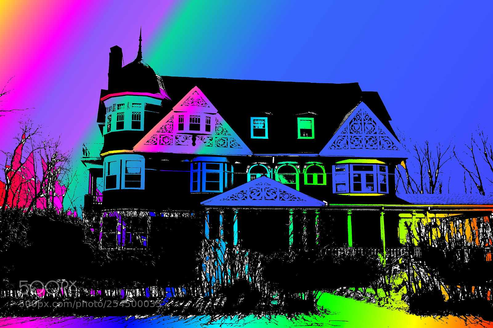 Canon EF-S 18-135mm F3.5-5.6 IS sample photo. Rainbow mansion photography