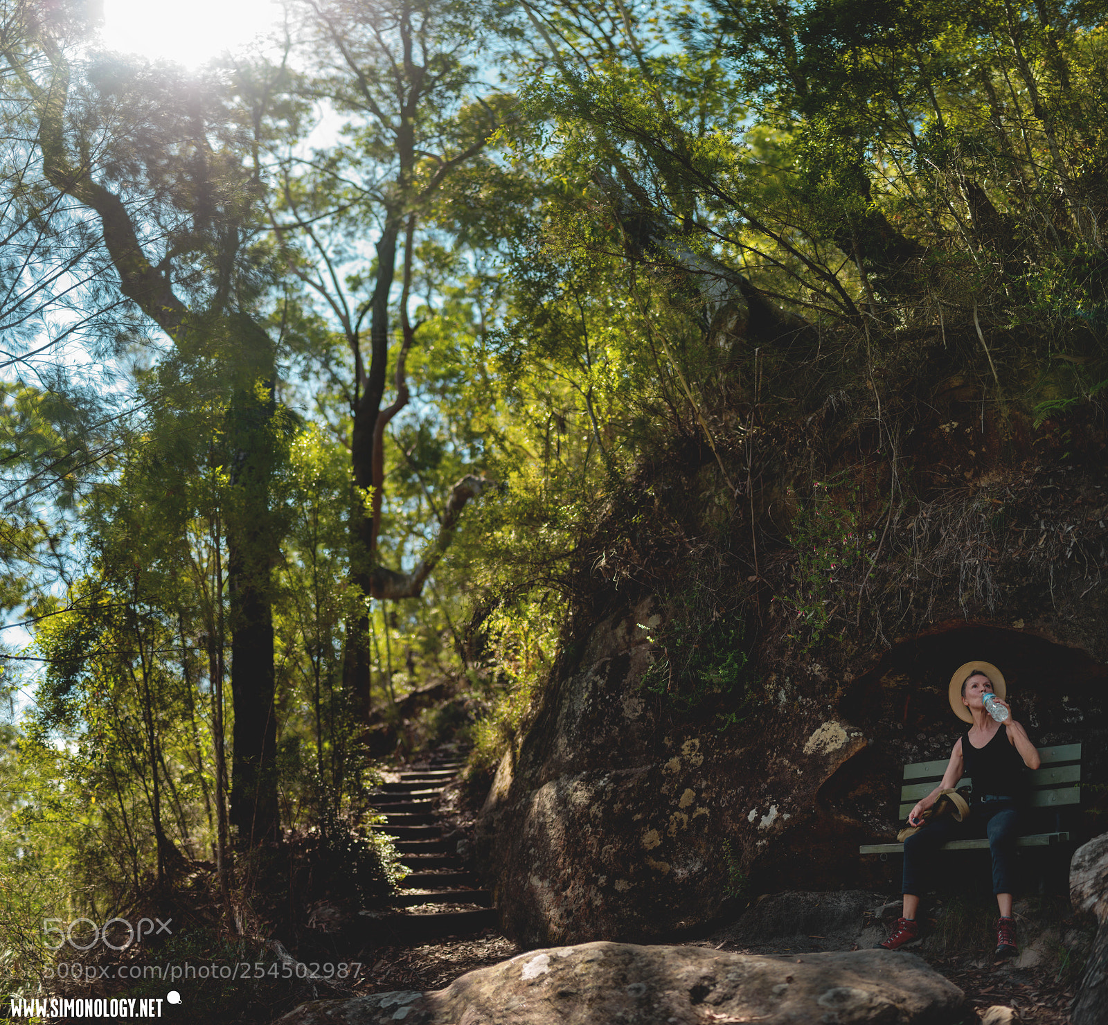 Nikon D800E sample photo. Hiking break during the photography
