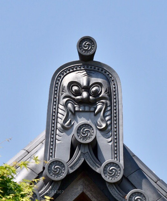 Nikon D7200 sample photo. Japanese gargoyle  photography