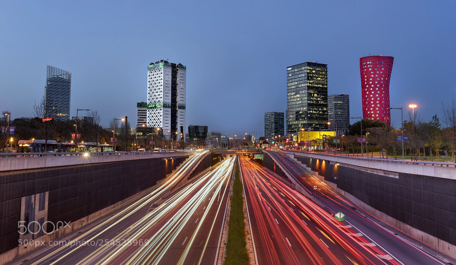 Sony a7 II sample photo. Car trails photography