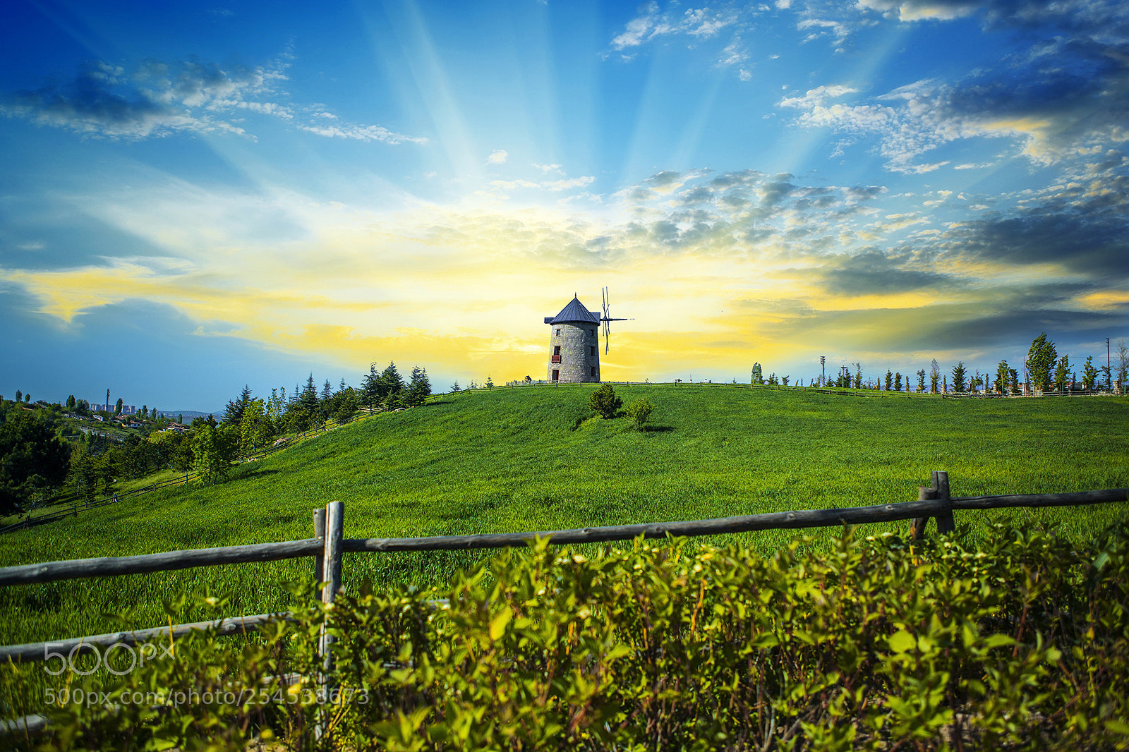 Canon EOS 5D Mark II sample photo. Windmill photography