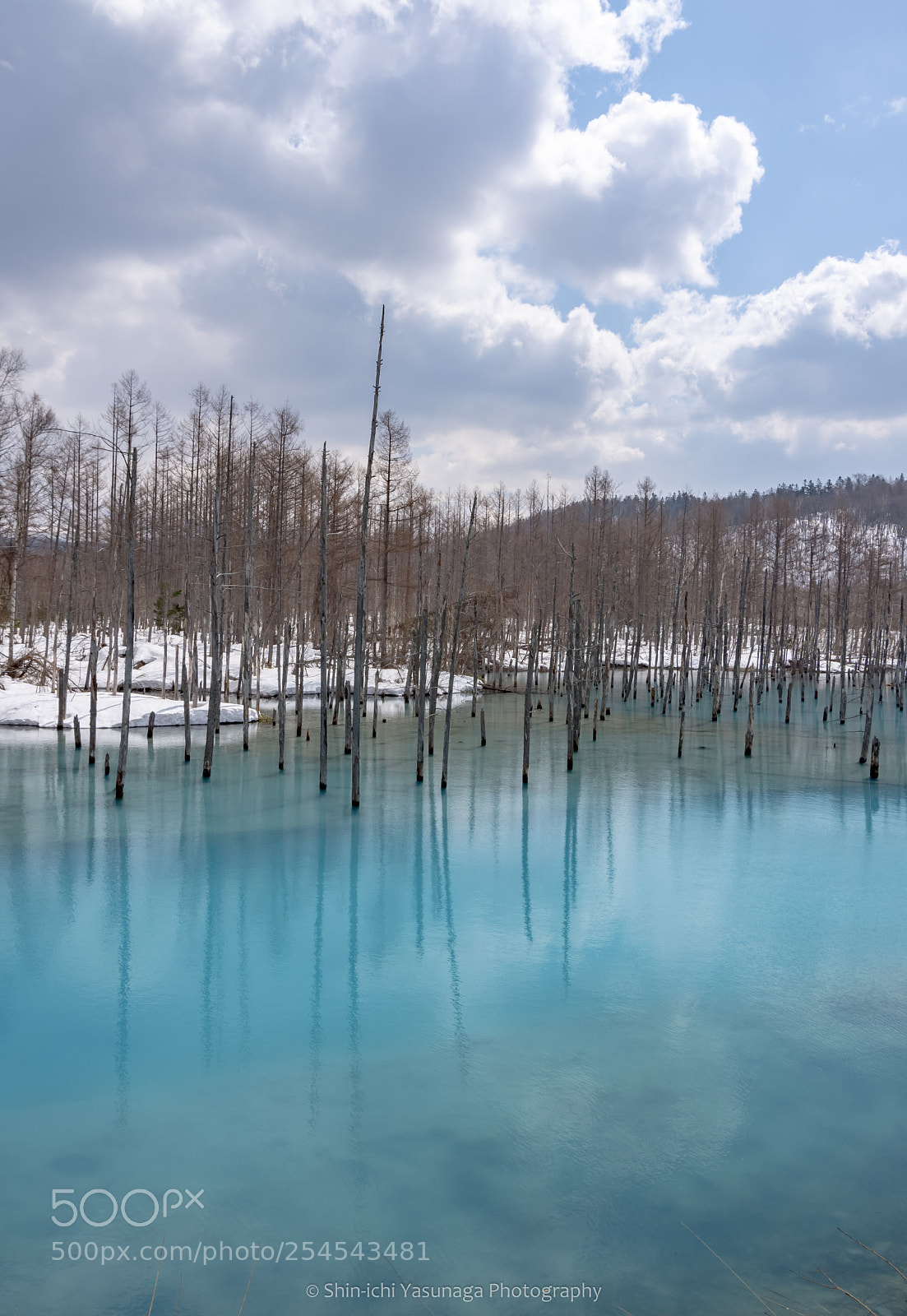 Pentax K-70 sample photo. Blue pond & reflection photography