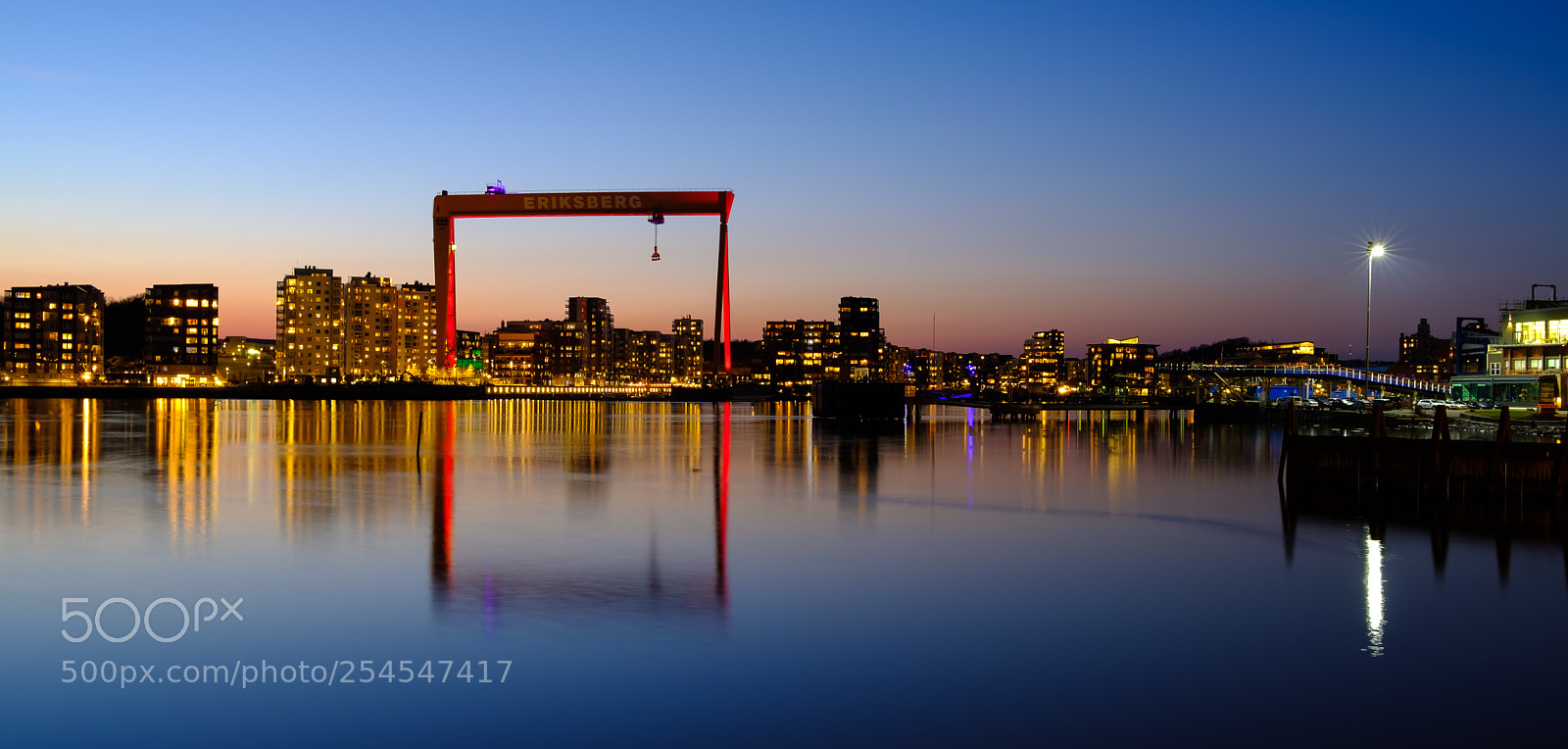 Fujifilm X-E3 sample photo. Eriksberg crane in sunset photography