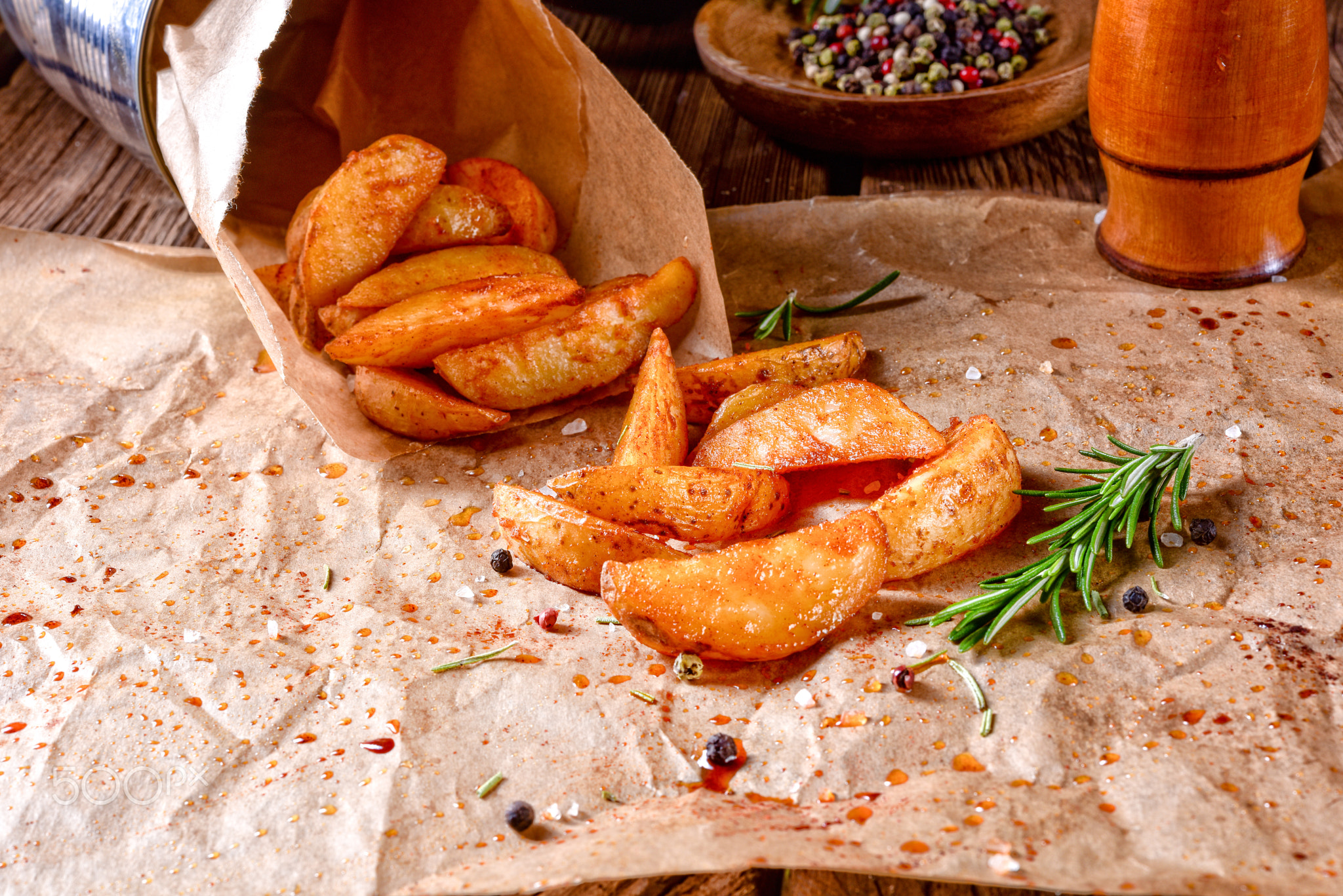 rosemary Potato wedges from the oven