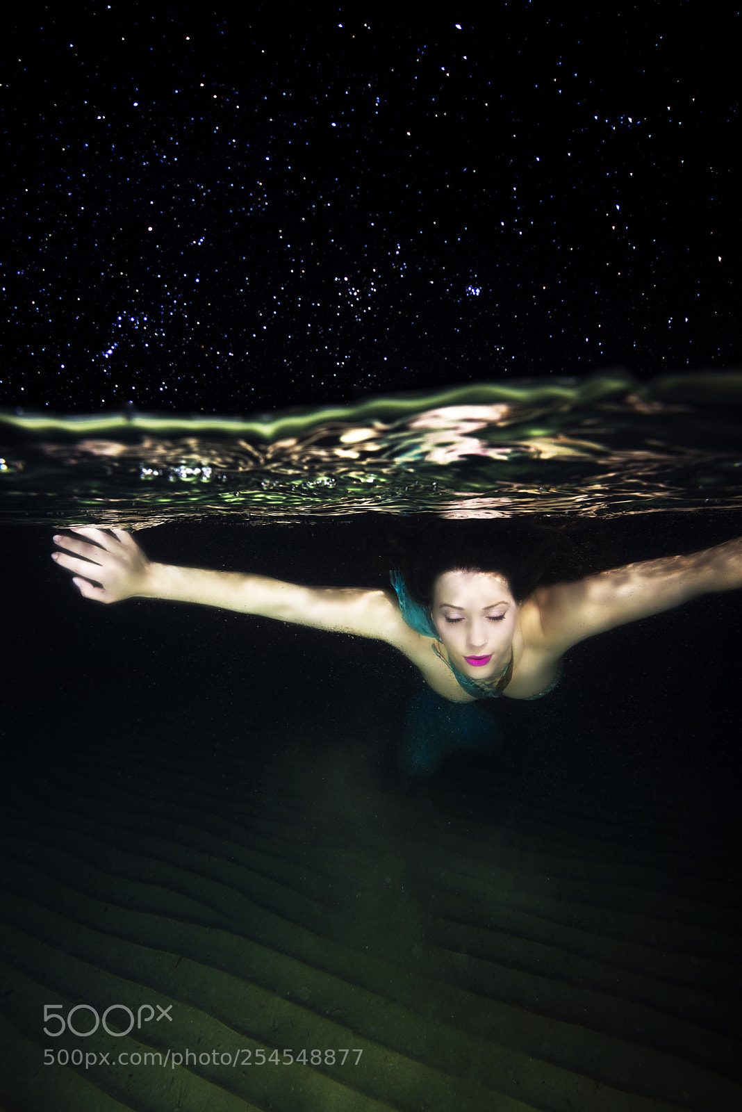 Nikon D800E sample photo. Mermaid  under the stars photography