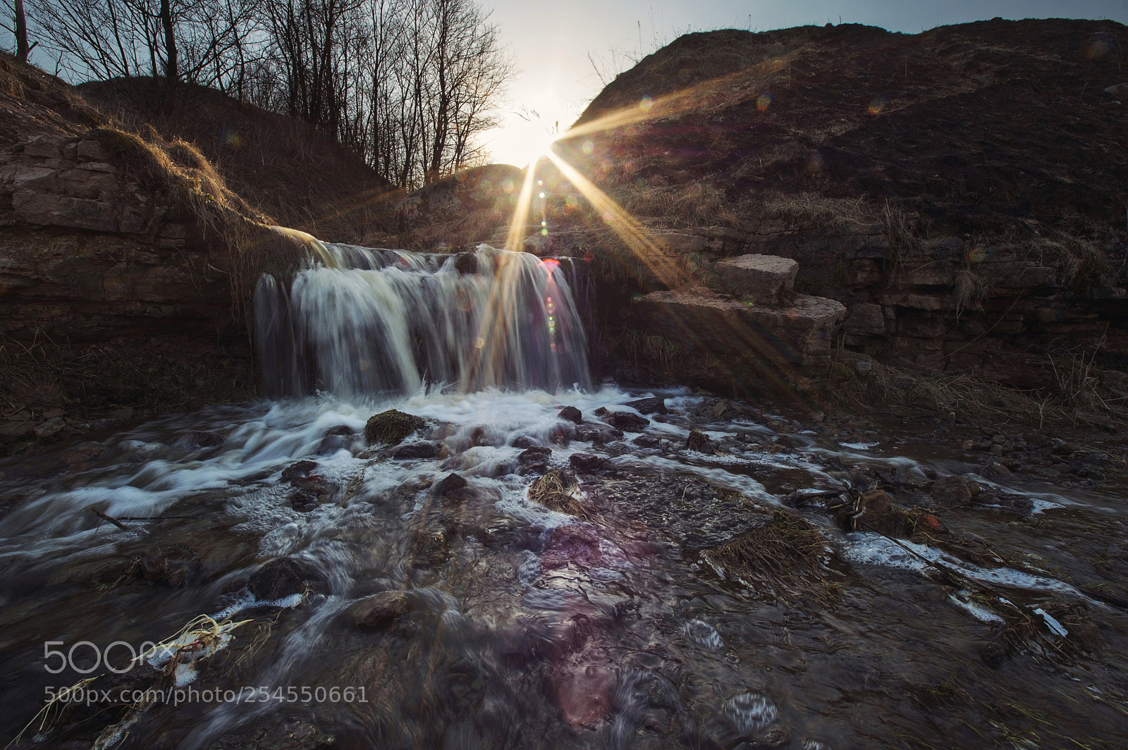 Pentax K-3 sample photo. Spring waterfall photography