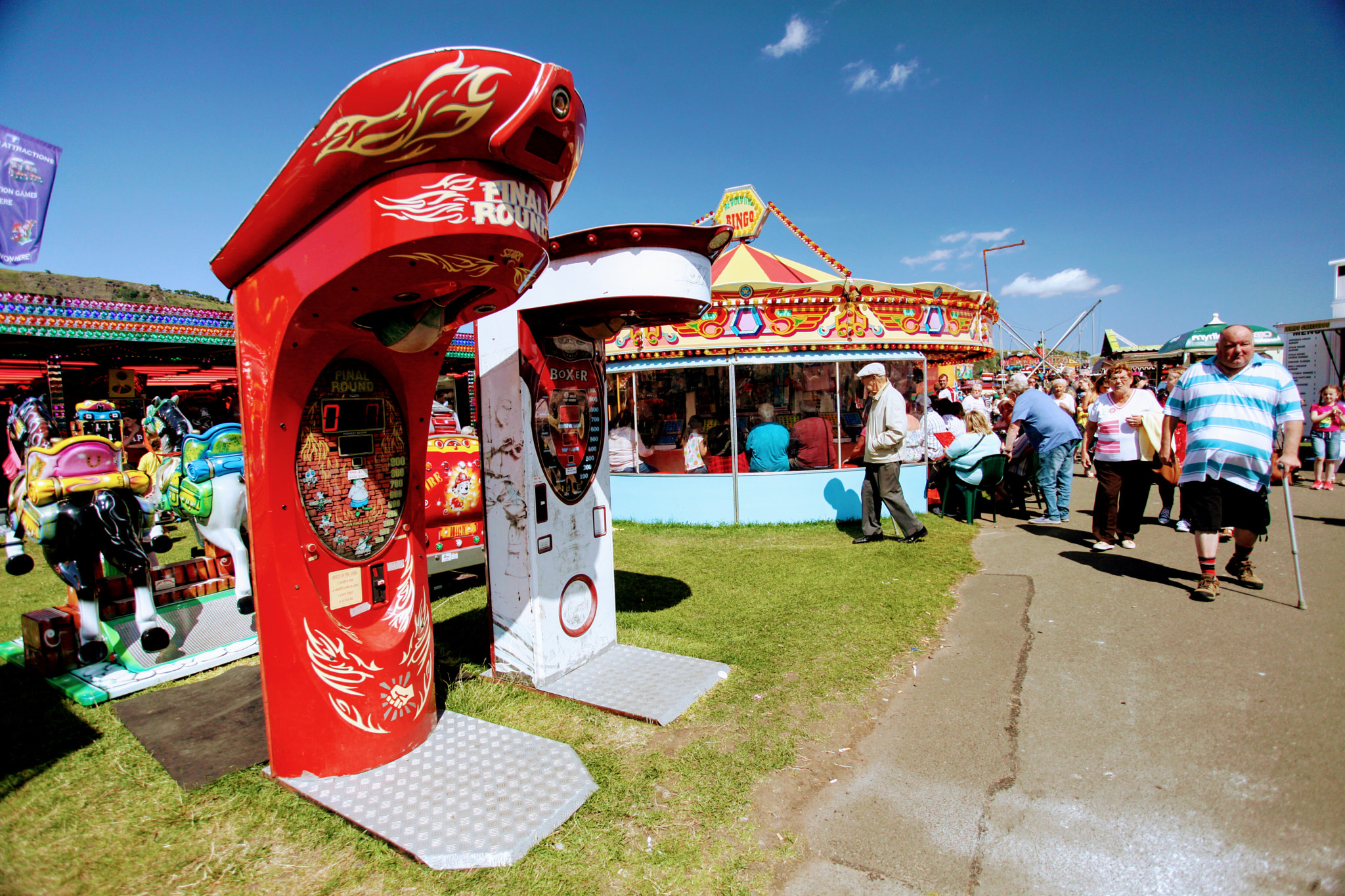 Canon EOS 5D Mark II sample photo. Funfair in forth of firth photography