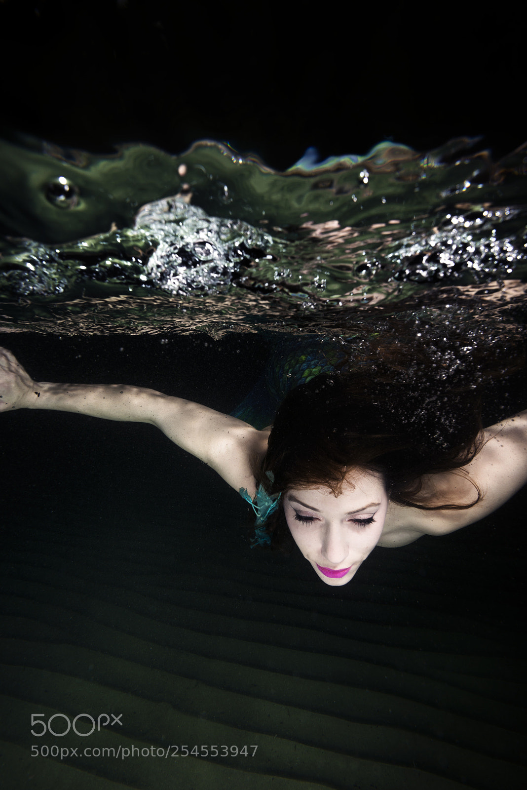 Nikon D800E sample photo. Mermaid in the dark photography