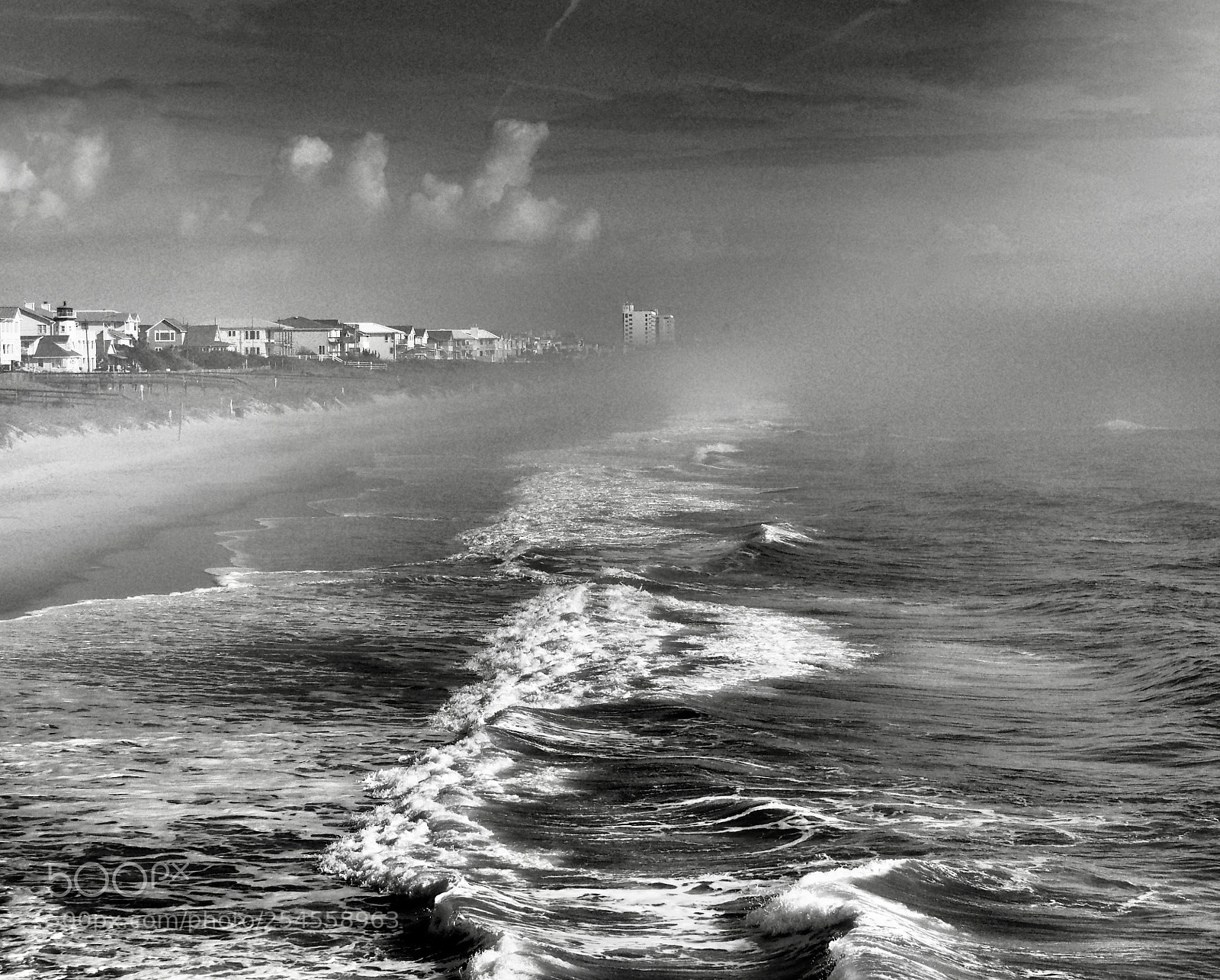 Olympus PEN E-PL6 sample photo. Foggy ocean morning photography