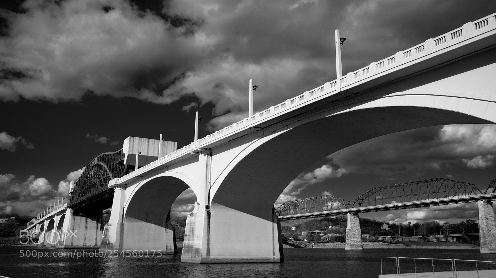 Nikon D5500 sample photo. B&w bridge photography