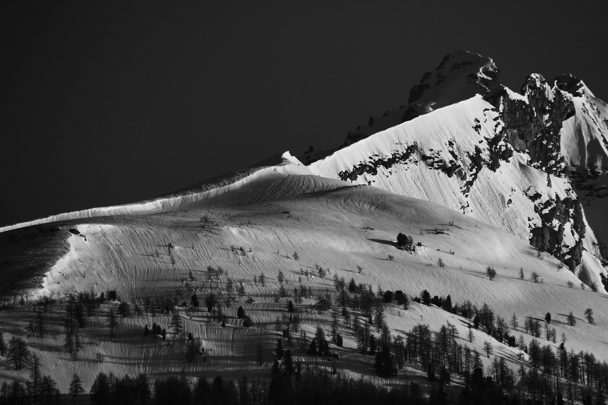 Sigma 150-500mm F5-6.3 DG OS HSM sample photo. Ombre di neve photography