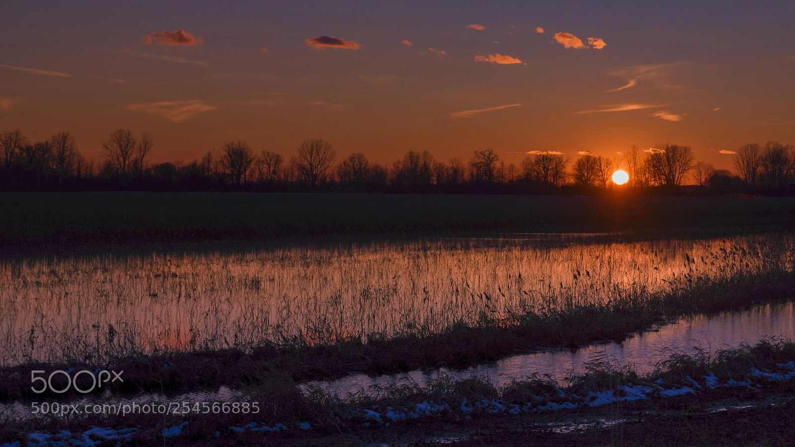 Nikon D3300 sample photo. Sunset at marsh photography