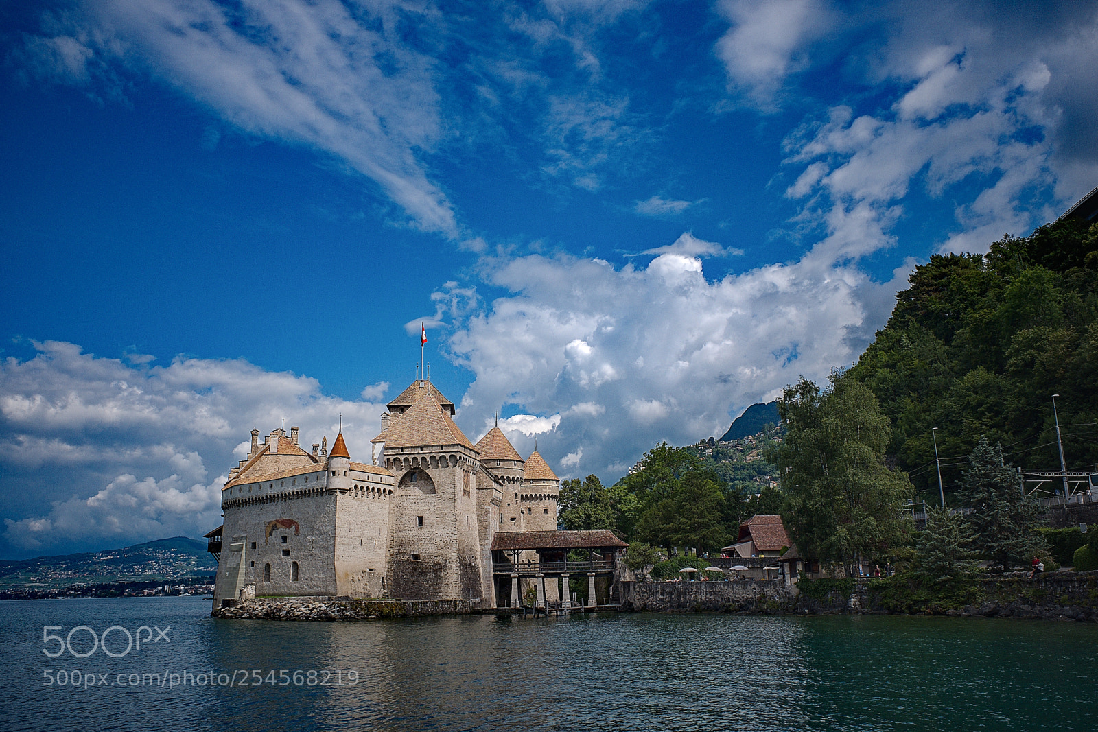Fujifilm X70 sample photo. Chillon castle photography