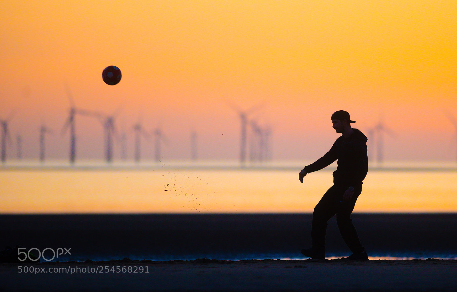 Nikon D810 sample photo. A man plays football photography
