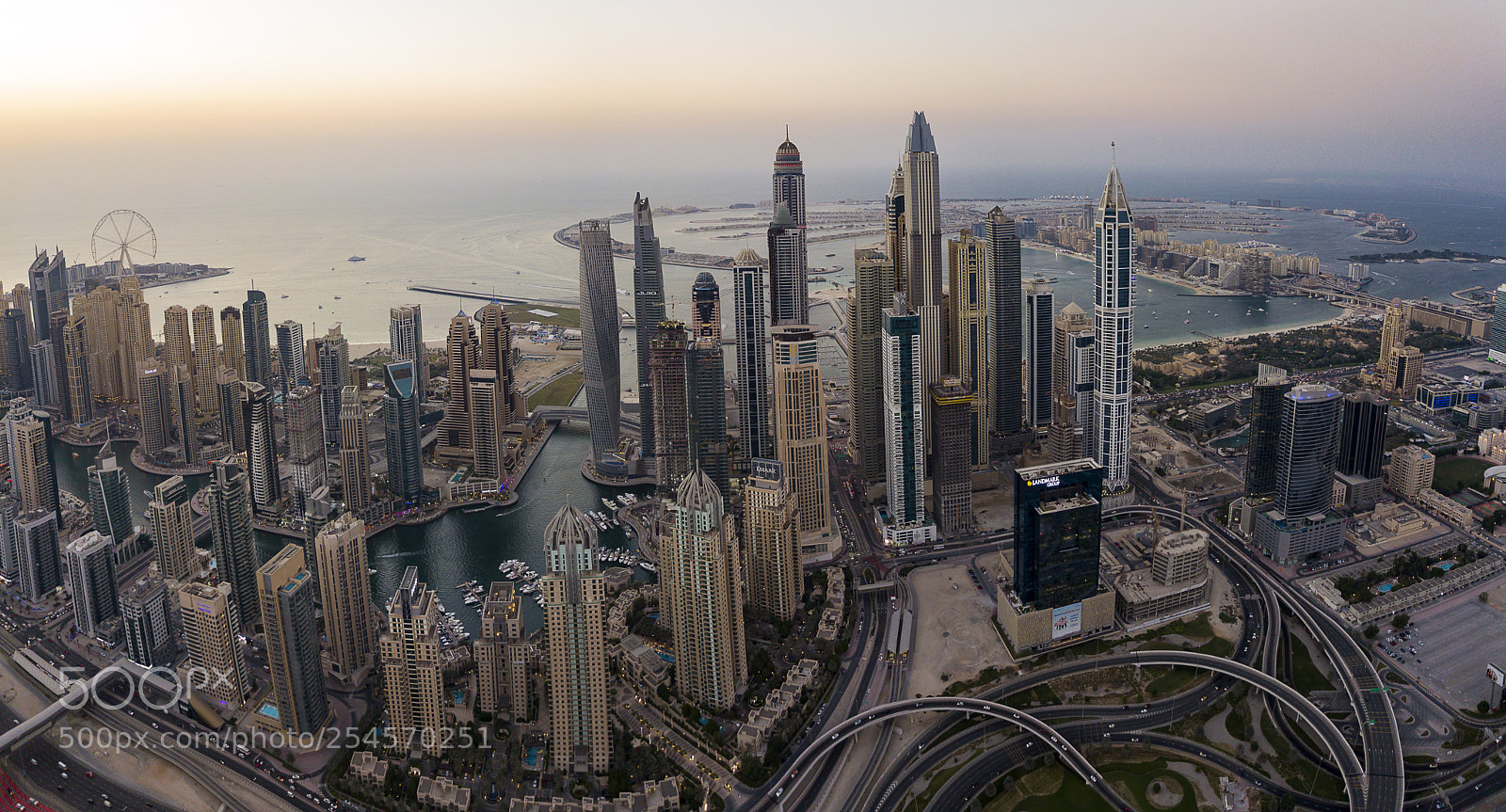 DJI FC220 sample photo. Dubai marina  photography