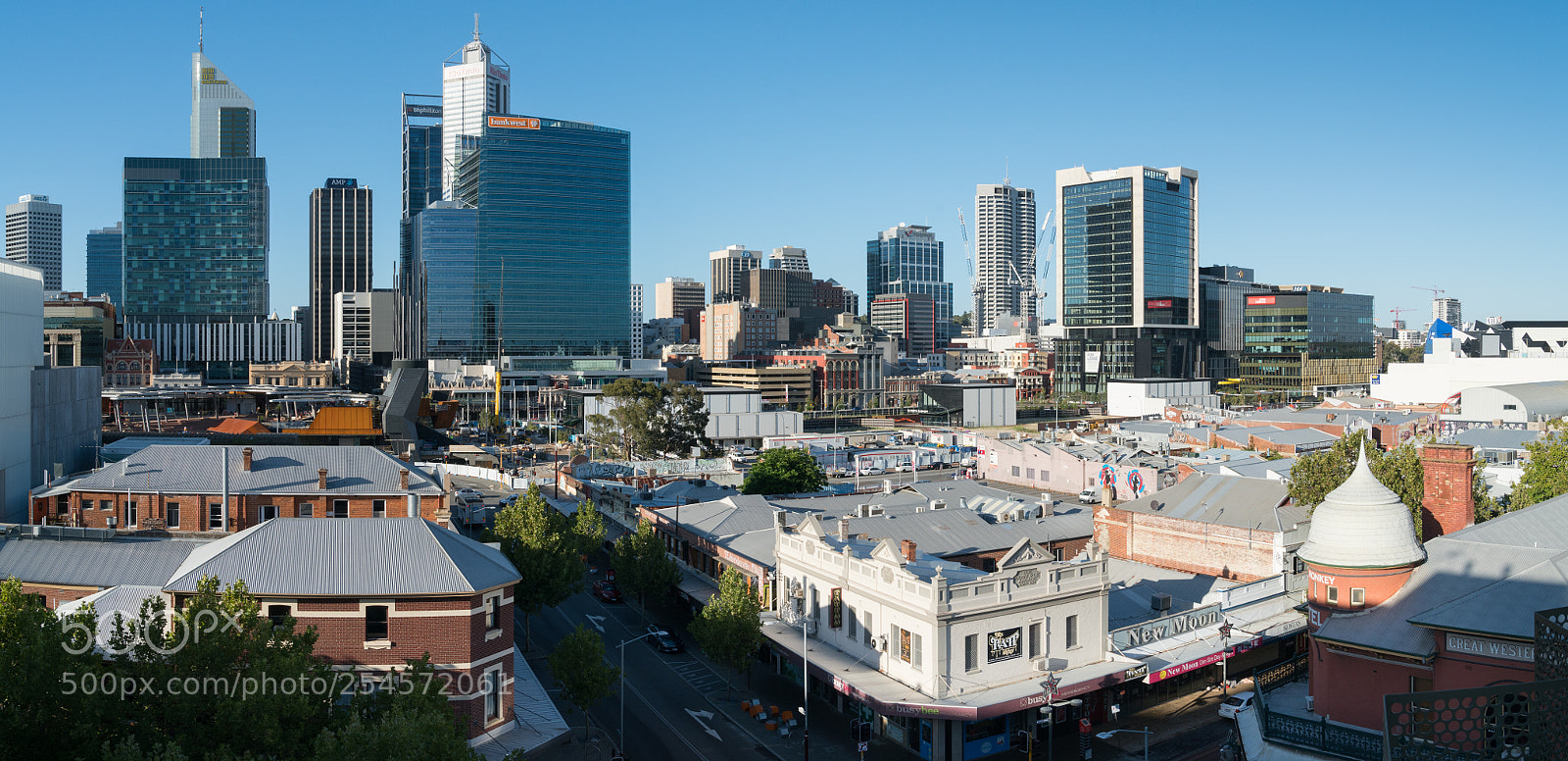 Sony a7R II sample photo. Skyline of perth, australia photography