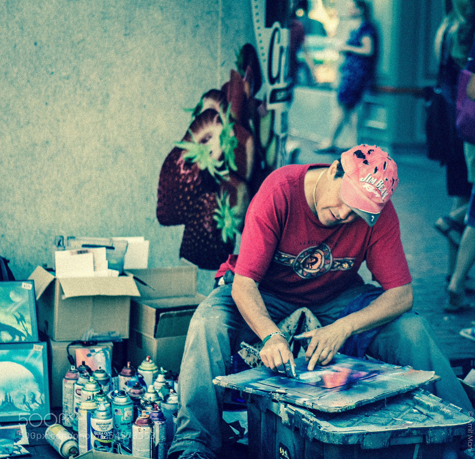 Canon EOS 650D (EOS Rebel T4i / EOS Kiss X6i) sample photo. Painter on street photography