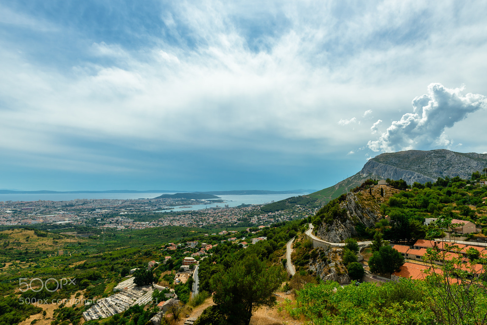 Nikon D810 sample photo. Views from klis fortress photography