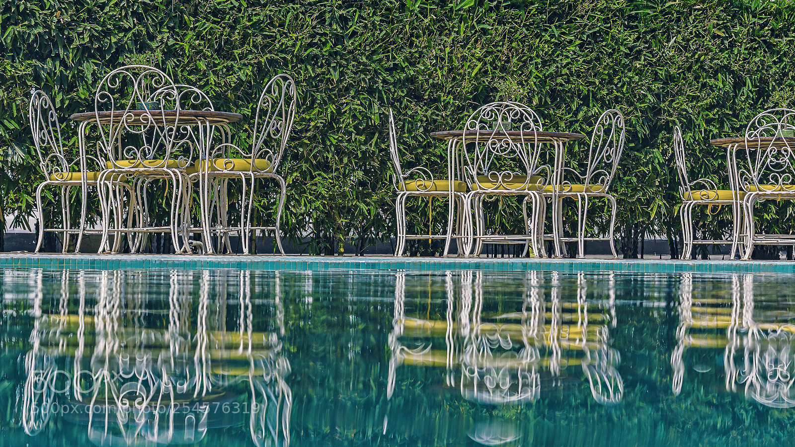 Nikon D5200 sample photo. Pool side view photography