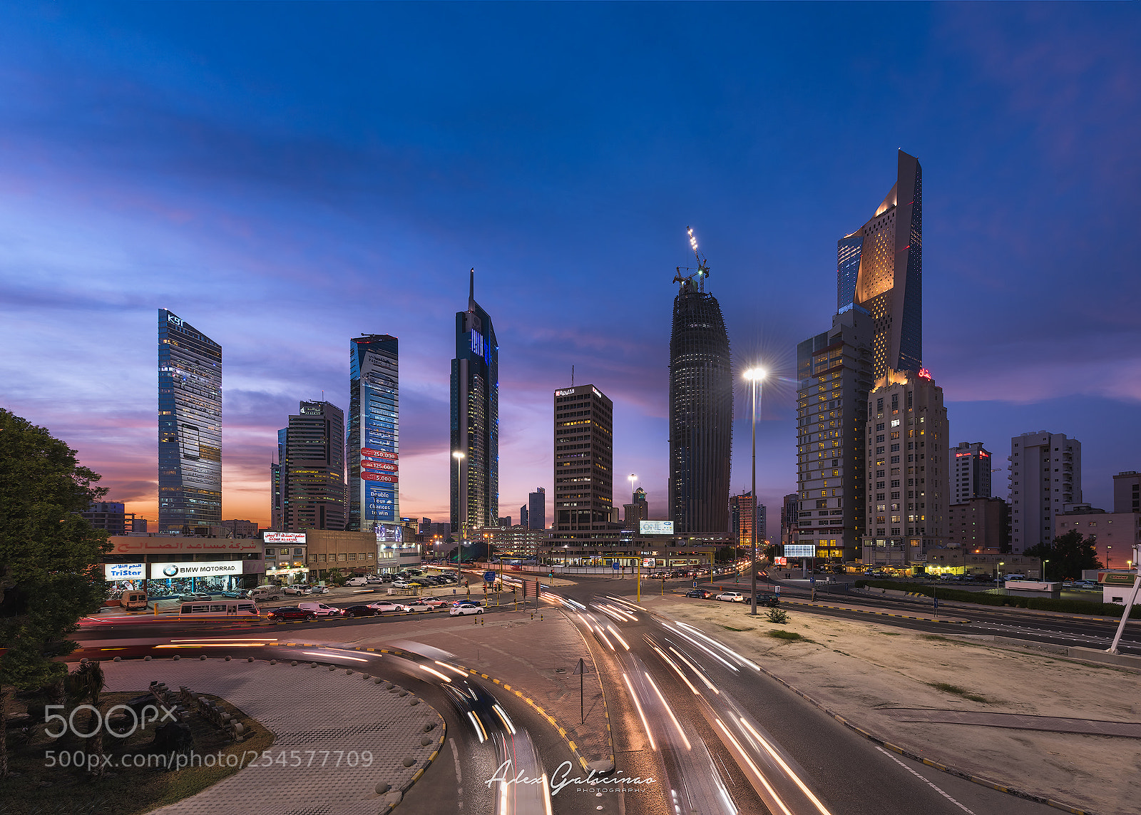 Nikon D810 sample photo. Kuwait city blue hour photography