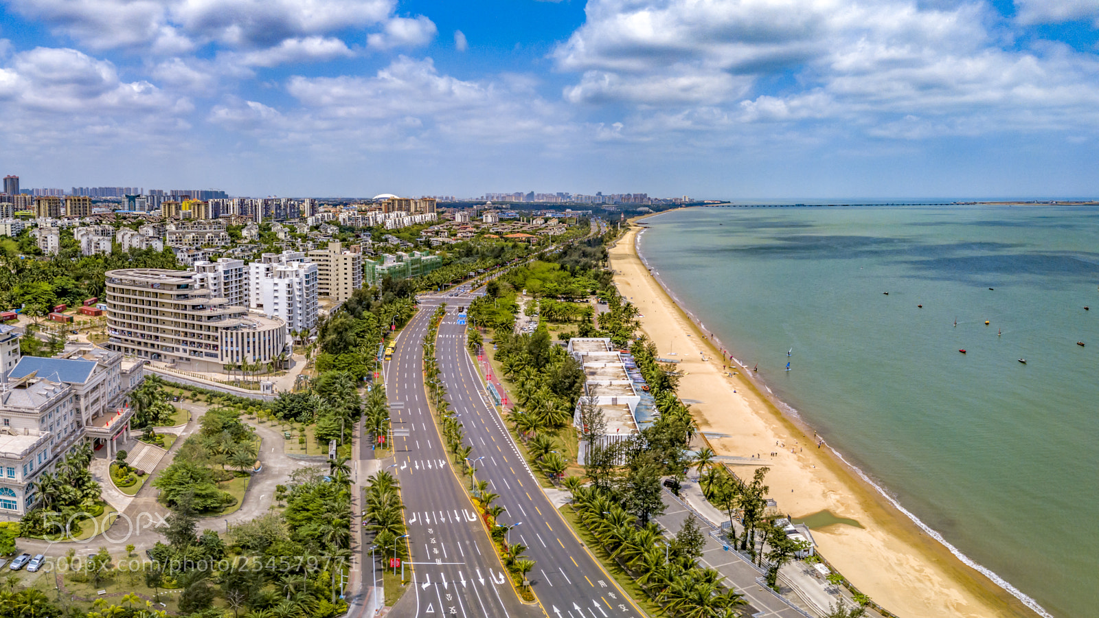 DJI FC220 sample photo. Harbour and cityscape of photography