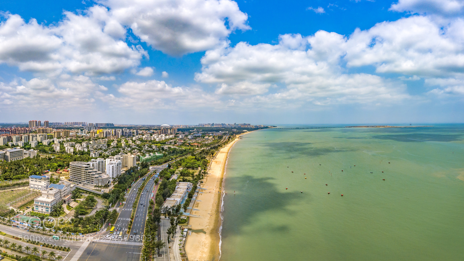 DJI FC220 sample photo. Harbour and cityscape of photography