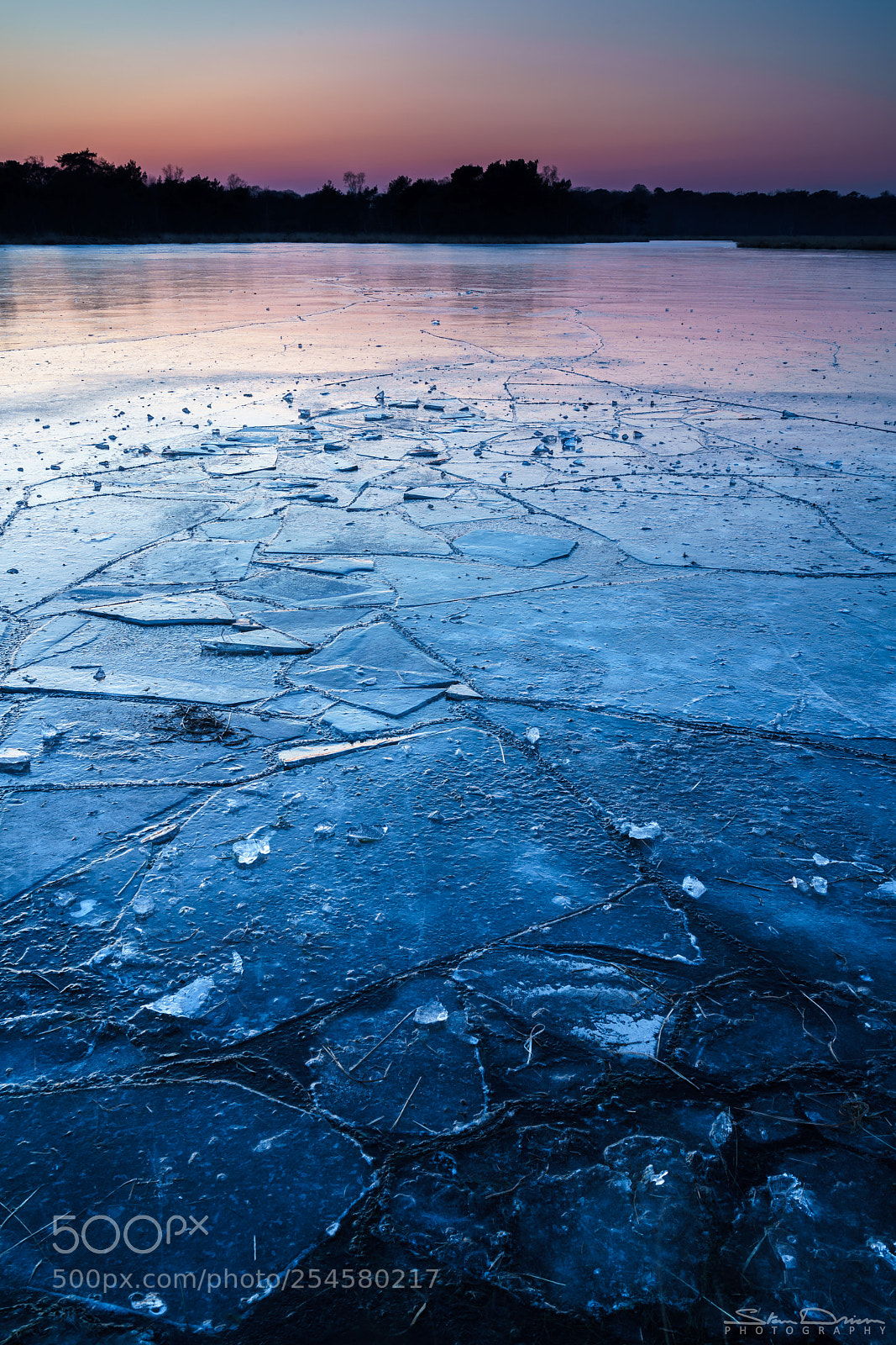 Sony a7R III sample photo. Frozen lake photography
