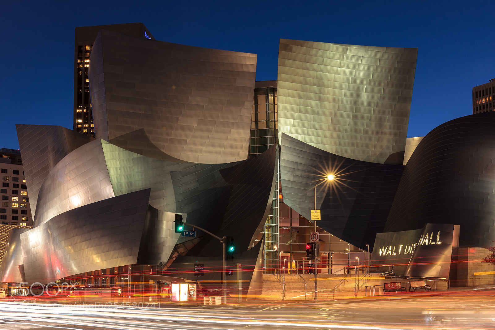 Canon EOS 5D Mark II sample photo. Walt disney concert hall photography