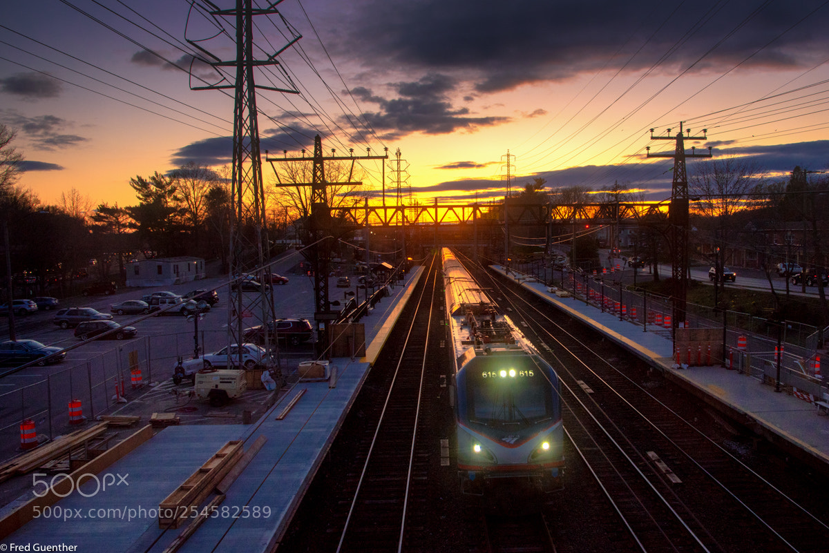 Nikon D810 sample photo. Amtrak at noroton heights photography