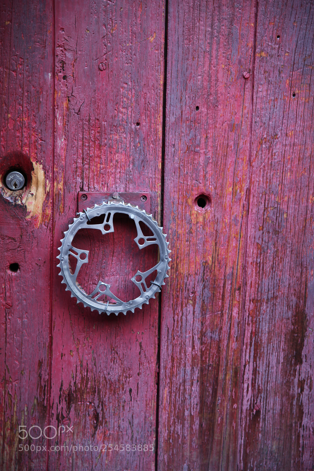 Canon EOS 5D Mark II sample photo. Door with sprocket pull photography