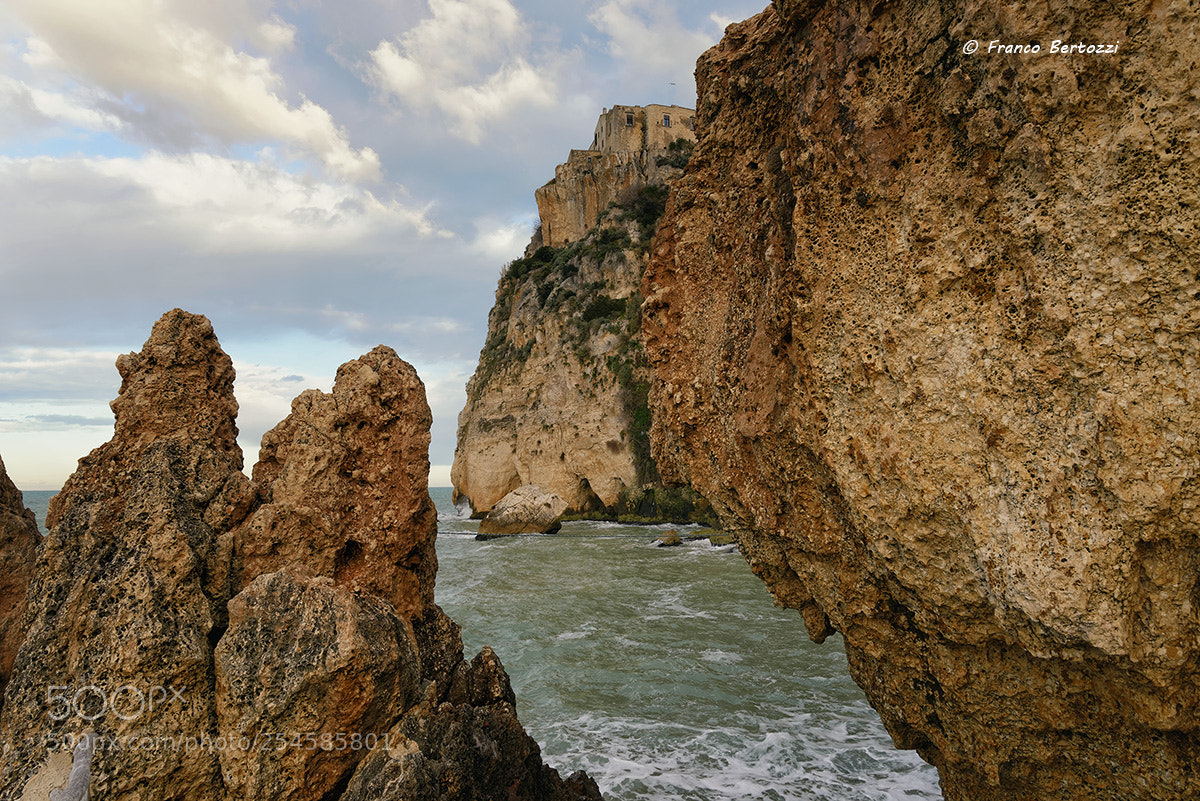 Nikon D610 sample photo. Peschici among the rocks photography
