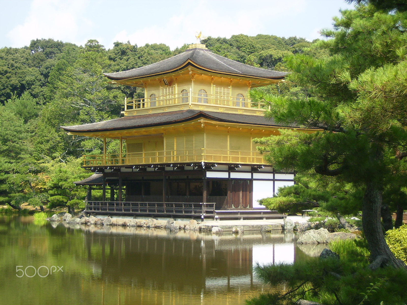 Olympus FE150,X730 sample photo. Pavillon d'or, kyoto photography
