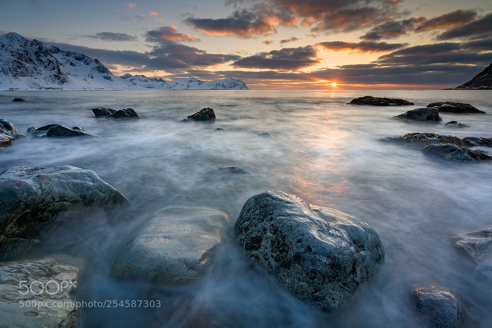 Sony a7R II sample photo. Vareid sunset photography