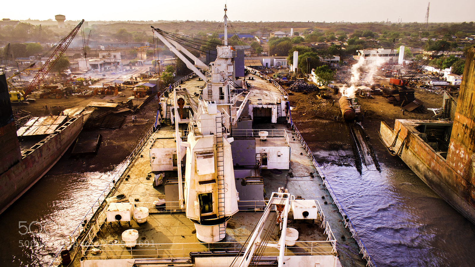 Nikon D5600 sample photo. Alang - 004 ship photography
