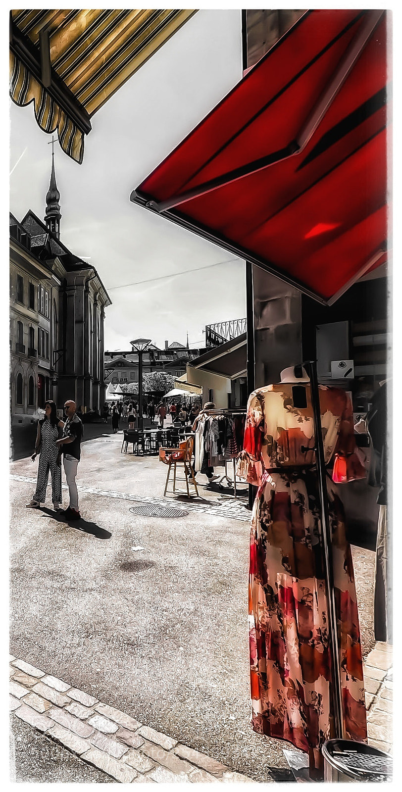 Olympus OM-D E-M10 II sample photo. Rue de lausanne, fribourg photography