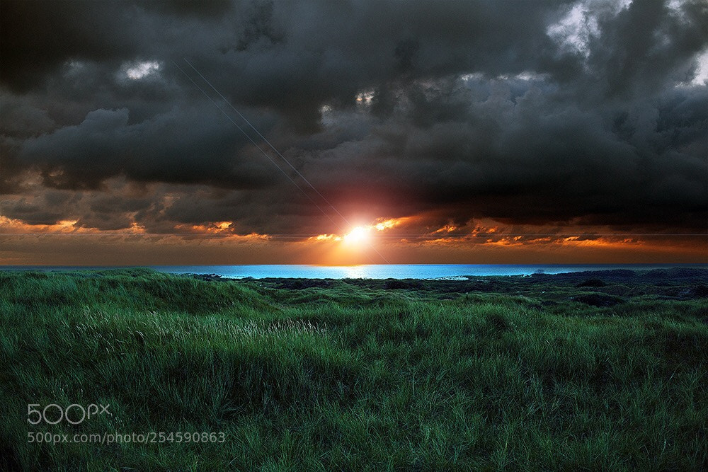 Canon EOS 5D Mark II sample photo. Fire in the sky photography