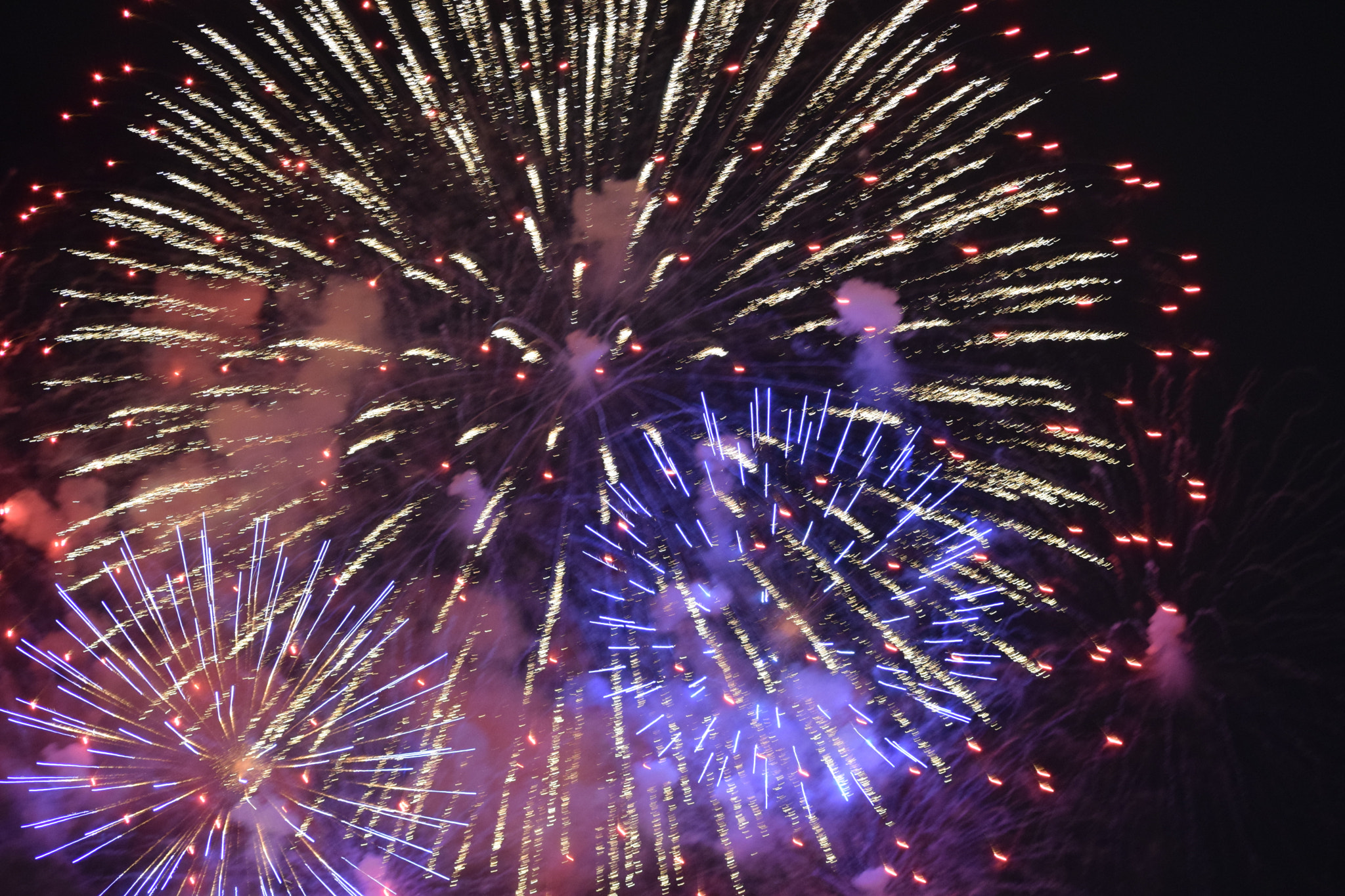 Nikon D3300 sample photo. Glitter fireworks photography