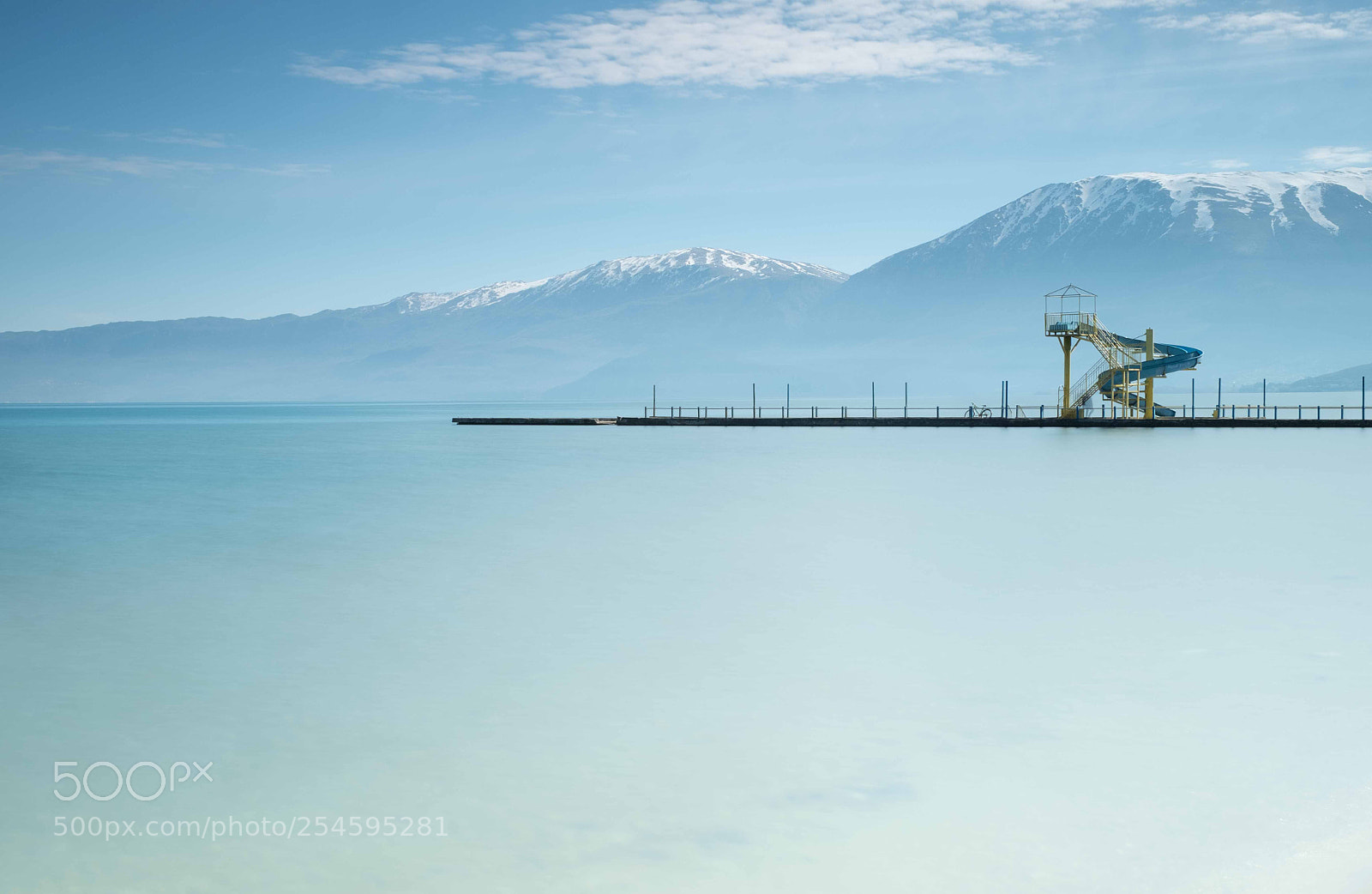 Fujifilm X-T2 sample photo. Water slide, lake ohrid photography