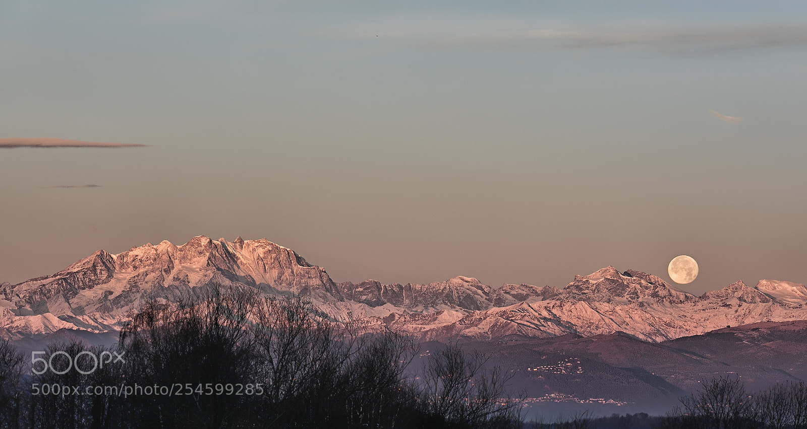 Canon EOS 5D Mark IV sample photo. Monte rosa and moon photography