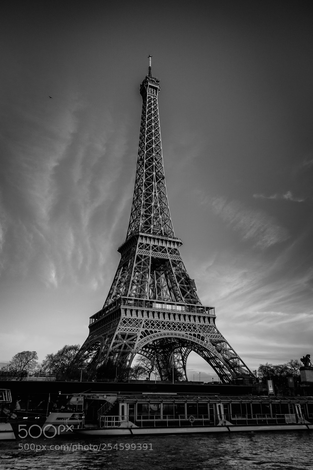 Canon EOS 750D (EOS Rebel T6i / EOS Kiss X8i) sample photo. Eiffel tower bw photography