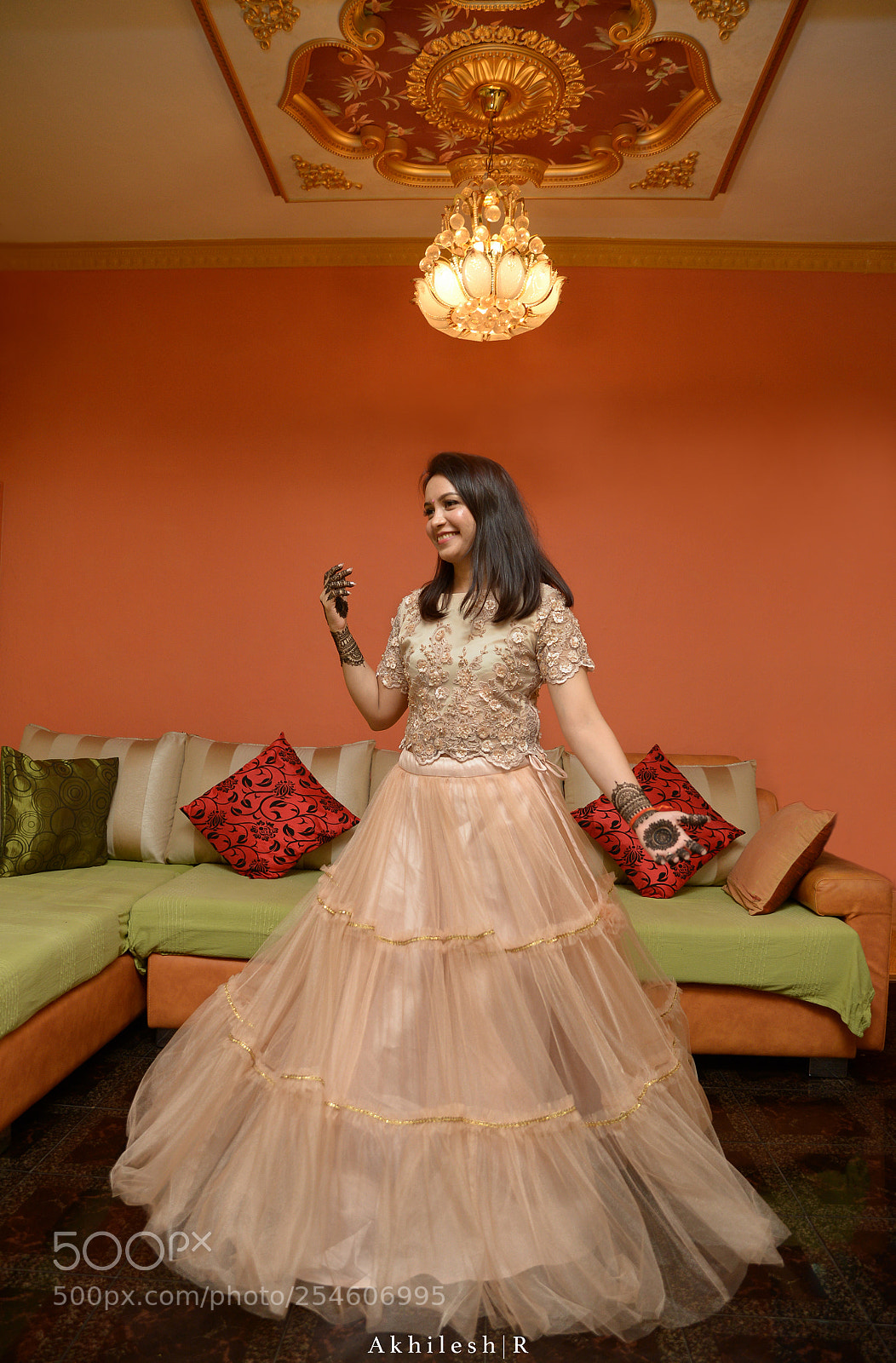 Nikon D610 sample photo. Vandana on her mehendi photography