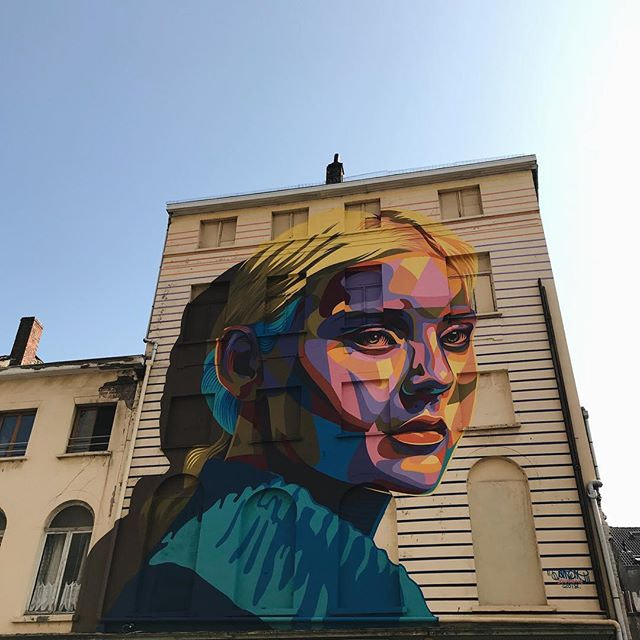 #streetart #thechrystalship #oostende #ostend #visitoostende #vsco #vscocam #colours #wall...