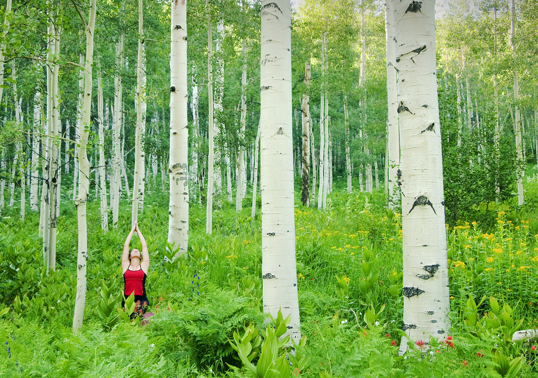 Olympus PEN E-P2 sample photo. Yoga on spring creek photography