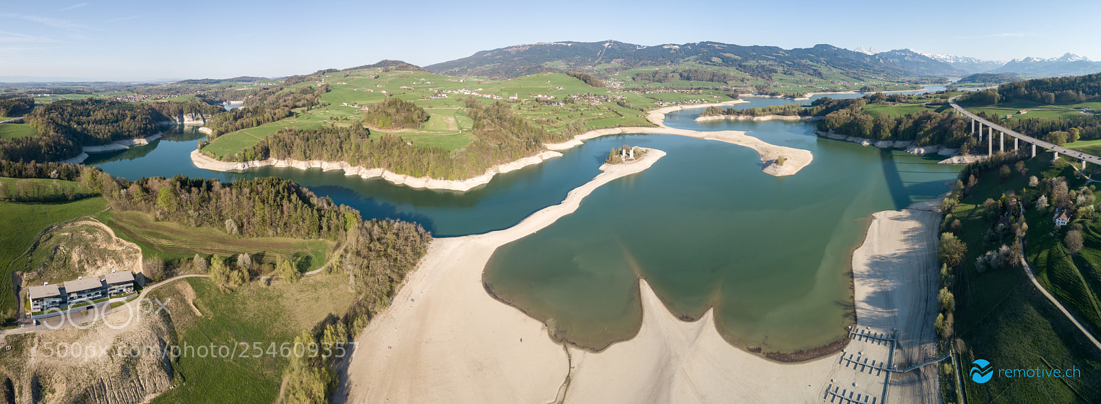 DJI FC220 sample photo. Lac de la gruyere photography