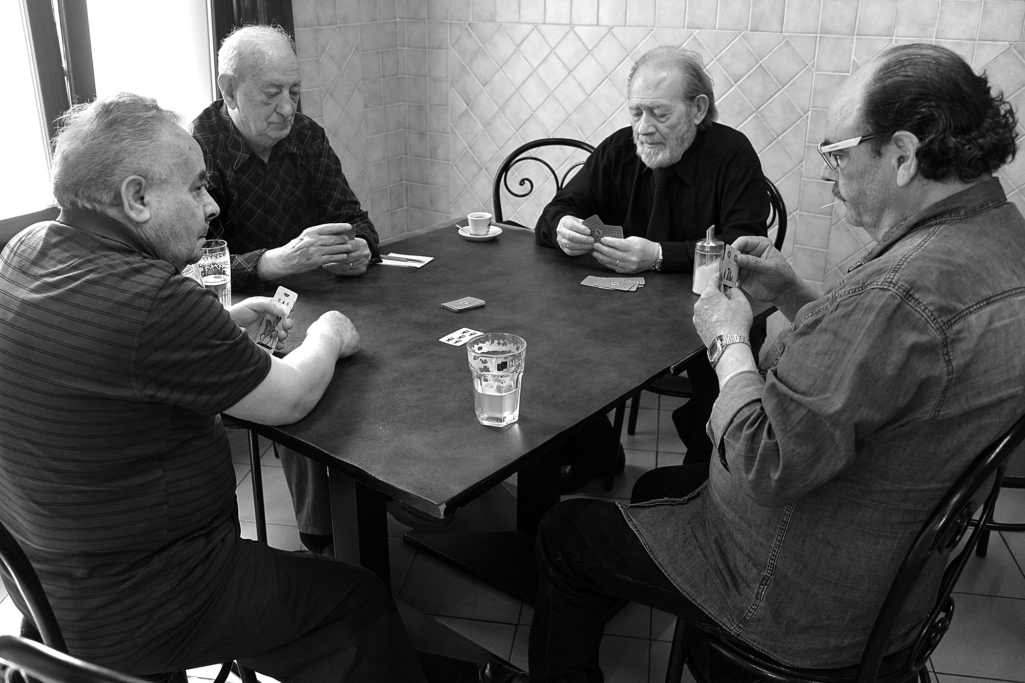 Nikon D610 sample photo. The card players. photography